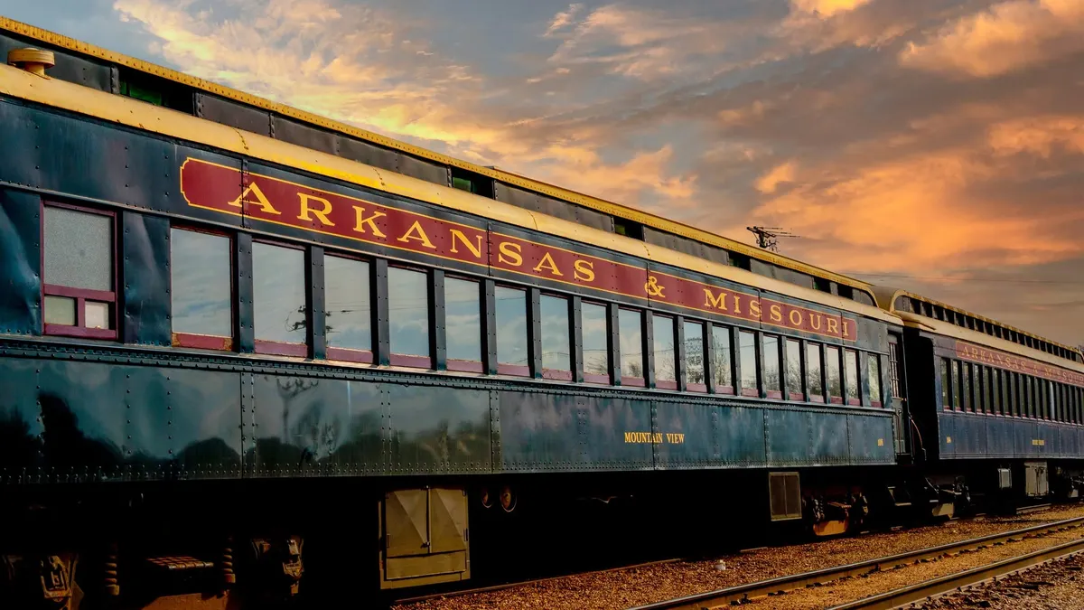 Ride the Arkansas & Missouri Railroad to Winslow Through Peak Fall Foliage