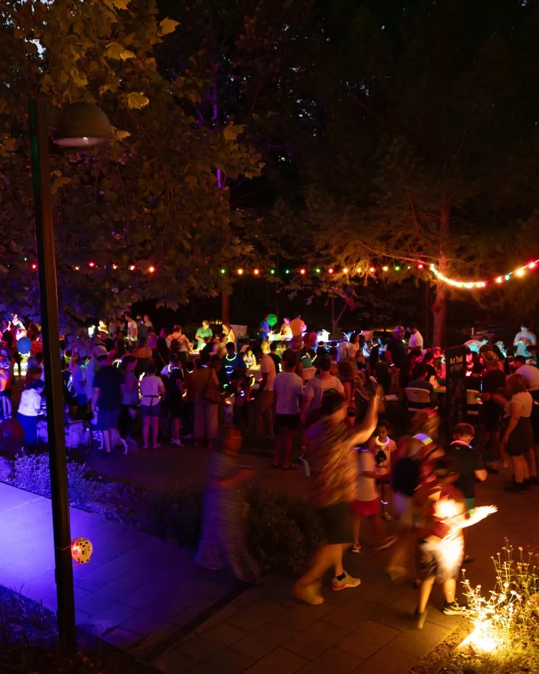 See the Ozark Discovery Canopy Glow at Crystal Bridges After Dark