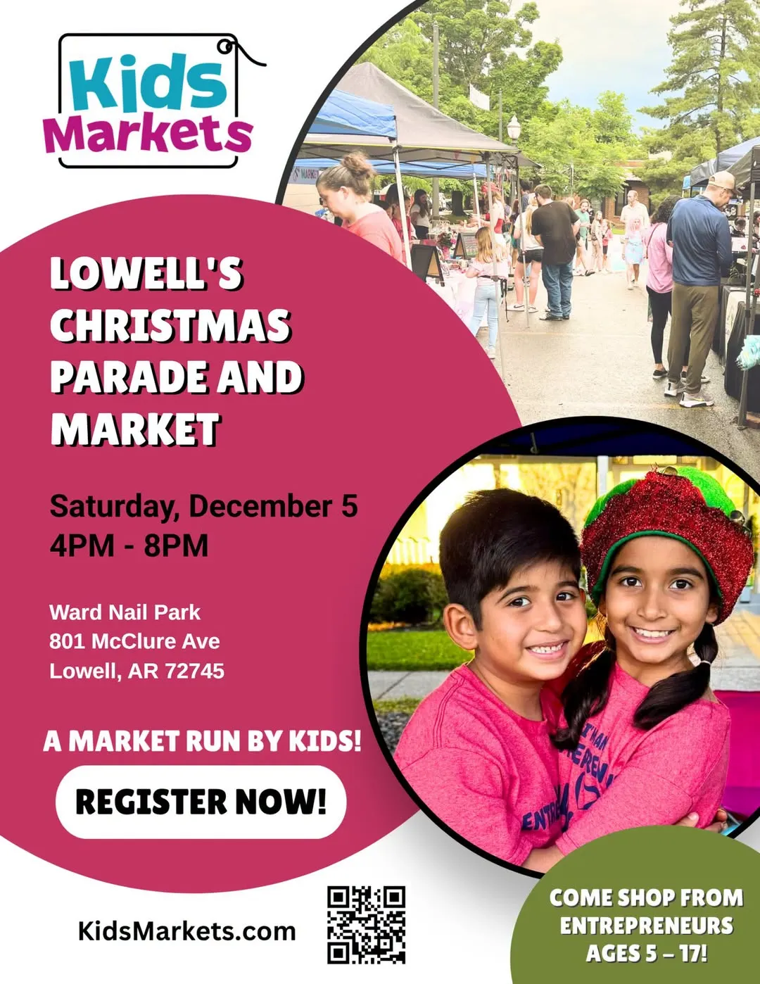Shop Kid-Made Creations at the Kids Markets in Lowell's Ward Nail Park