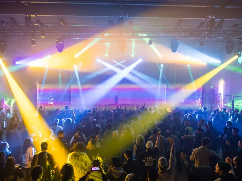 Light Sound Dimension Brings Immersive Projections and Synth Music to the Momentary’s Fermentation Hall