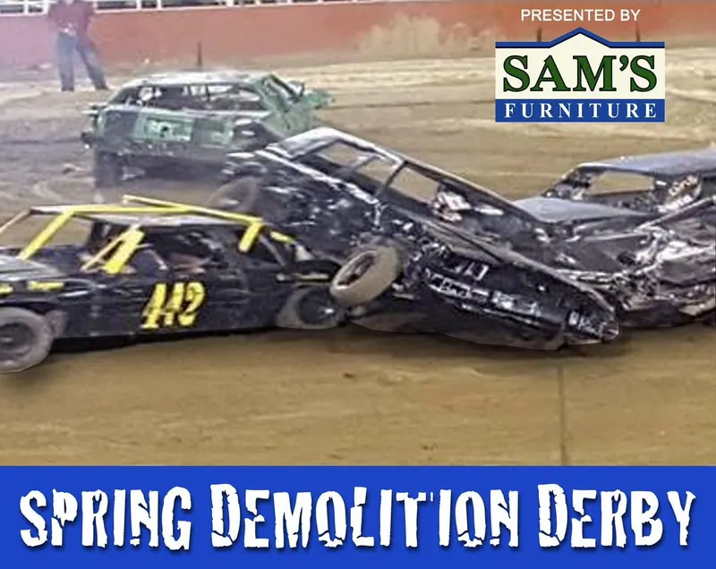 The Last Car Standing at the Rodeo of the Ozarks Demolition Derby in Springdale