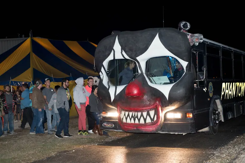 Ride the Phantom 13 Into Nightmares Haunted House