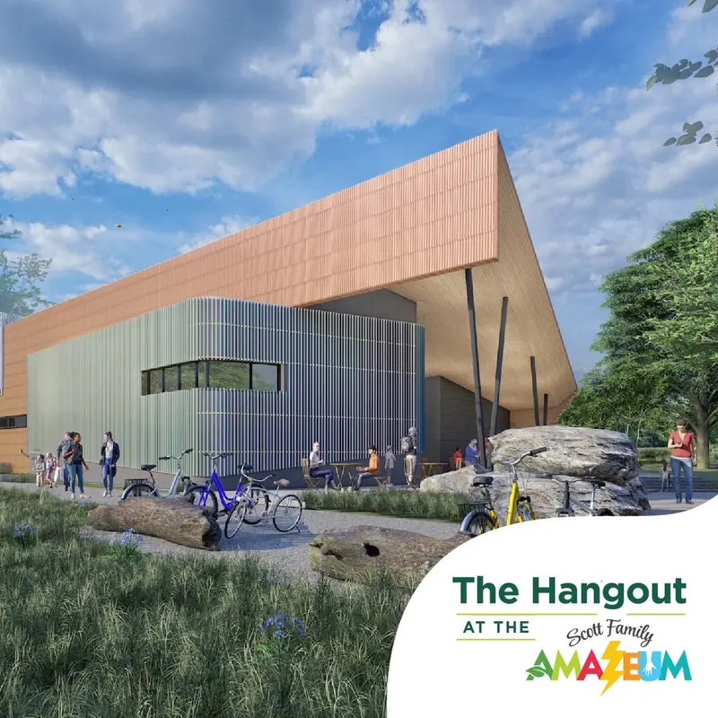 The Hangout Brings a Cafe, Event Rooms, and Outdoor Play to the Amazeum