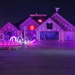 Christmas light homes