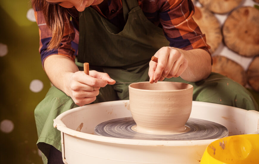 Pottery demonstration