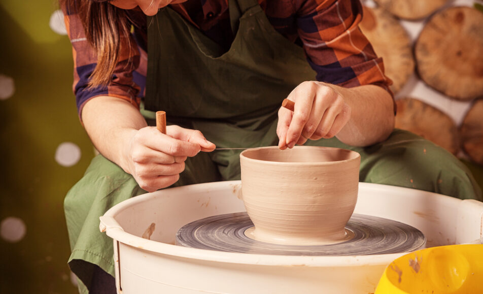 Pottery demonstration